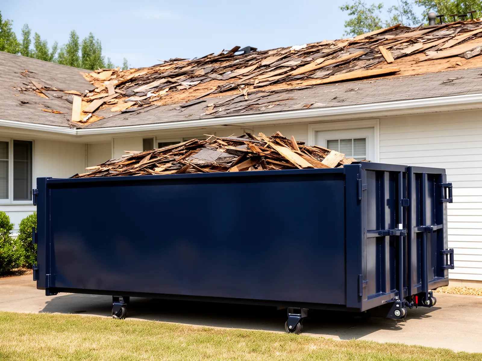 Roll-off dumpster from Barry & Sneed Dumpster Express in Jefferson City, MO